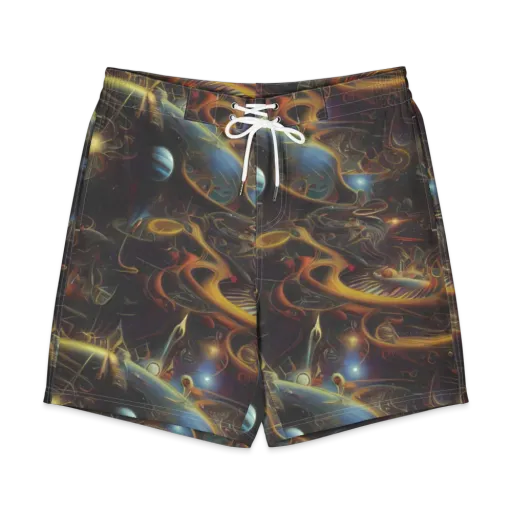 Galactic Swirl on a Men's Board Shorts