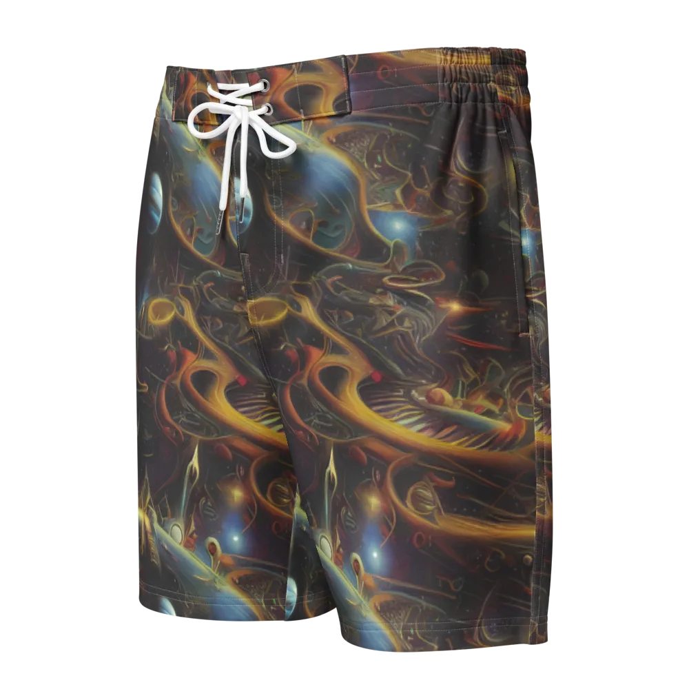 Galactic Swirl on Men's Board Shorts — Front