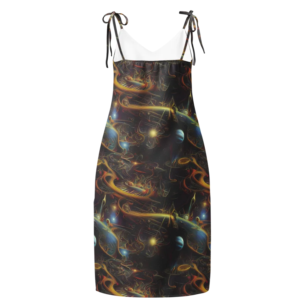 Galactic Swirl on Slip Dress — Back
