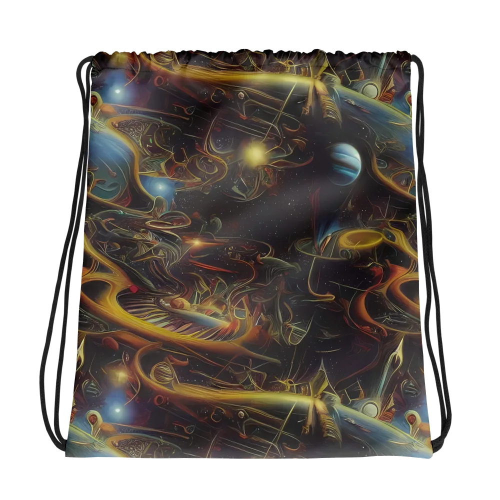 Galactic Swirl on Drawstring Bag — Photo