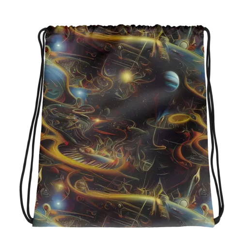 Galactic Swirl on a Drawstring Bag