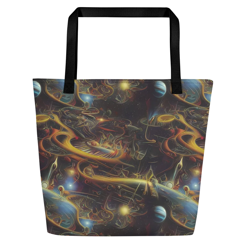 Galactic Swirl on Large Tote Bag W/ Pocket — Front