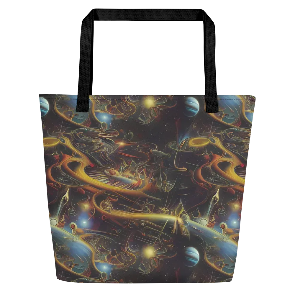 Galactic Swirl on Large Tote Bag W/ Pocket — Front