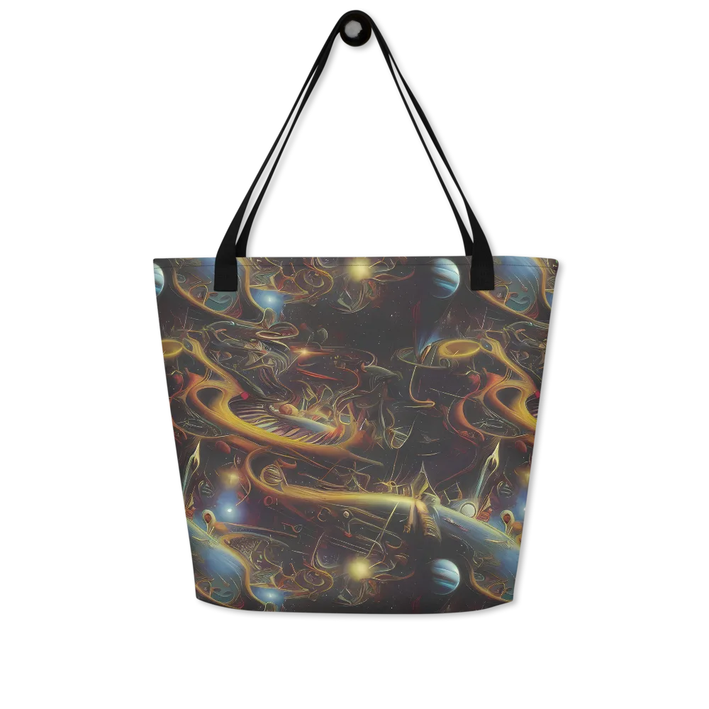 Galactic Swirl on Large Tote Bag W/ Pocket — Front