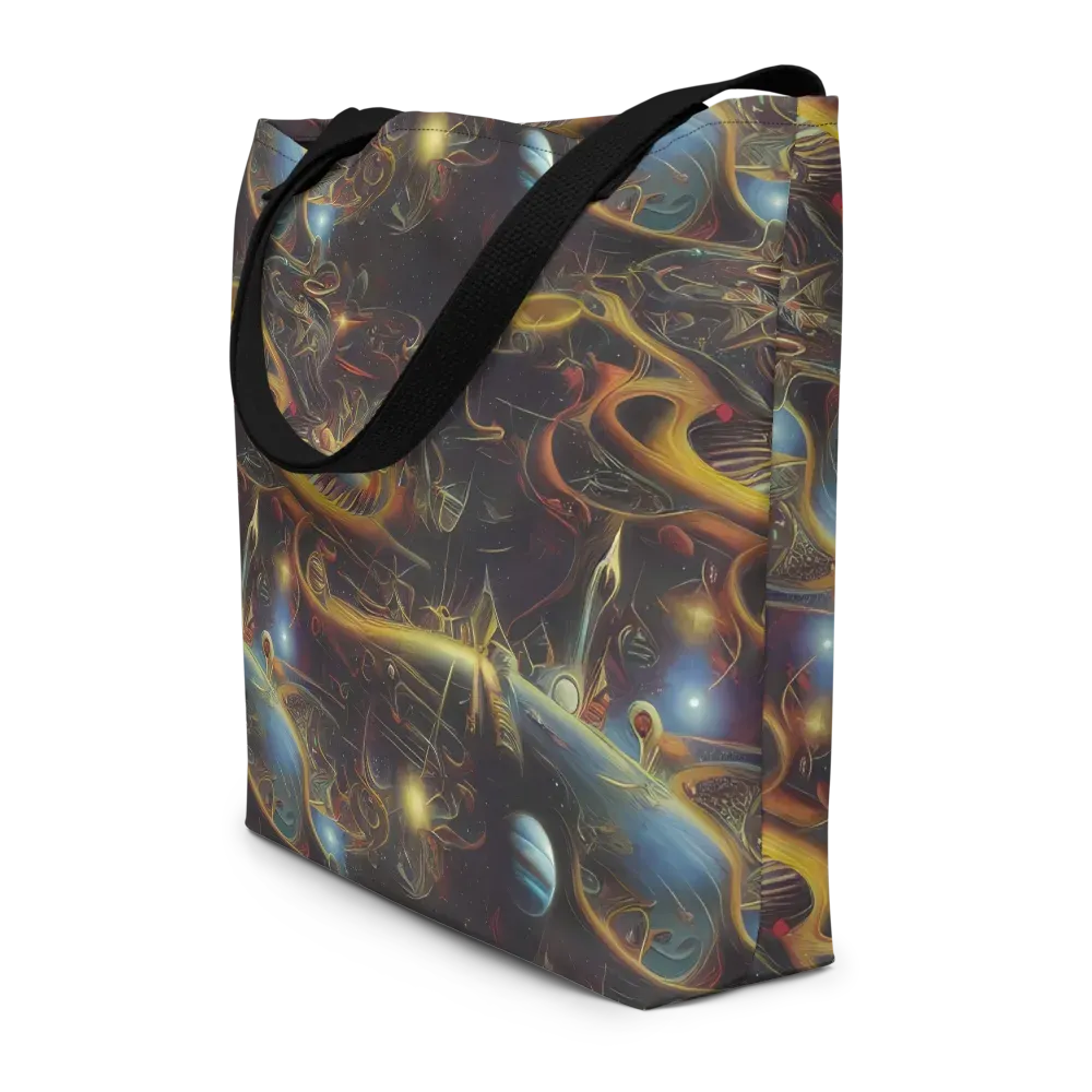 Galactic Swirl on Large Tote Bag W/ Pocket — Front