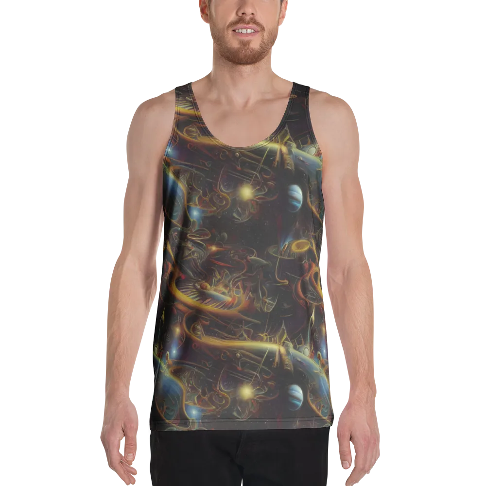 Galactic Swirl on Men's Tank Top — Front