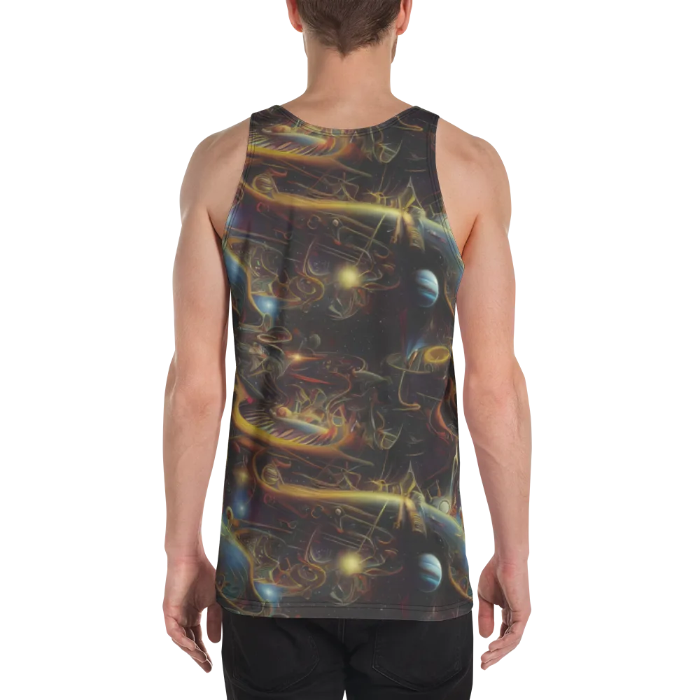 Galactic Swirl on Men's Tank Top — Back