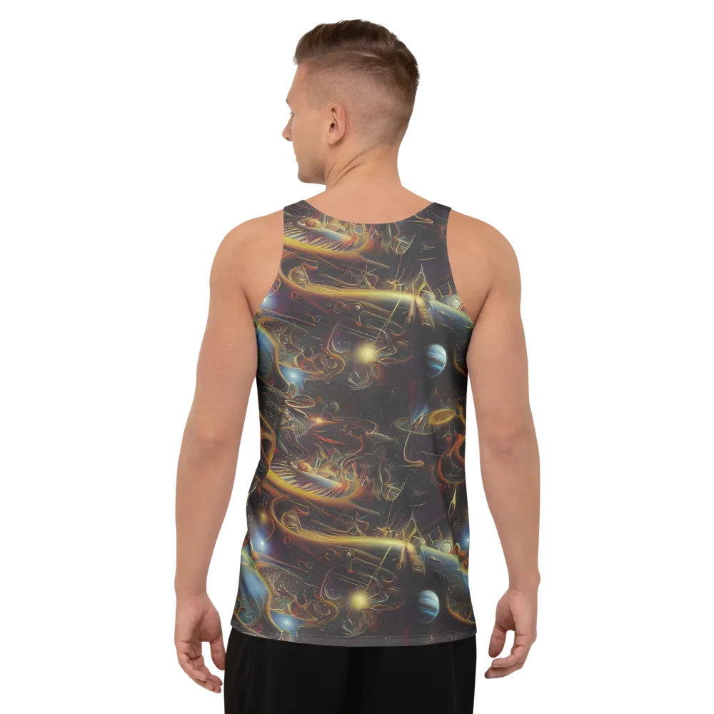 Galactic Swirl on Men's Tank Top — Back