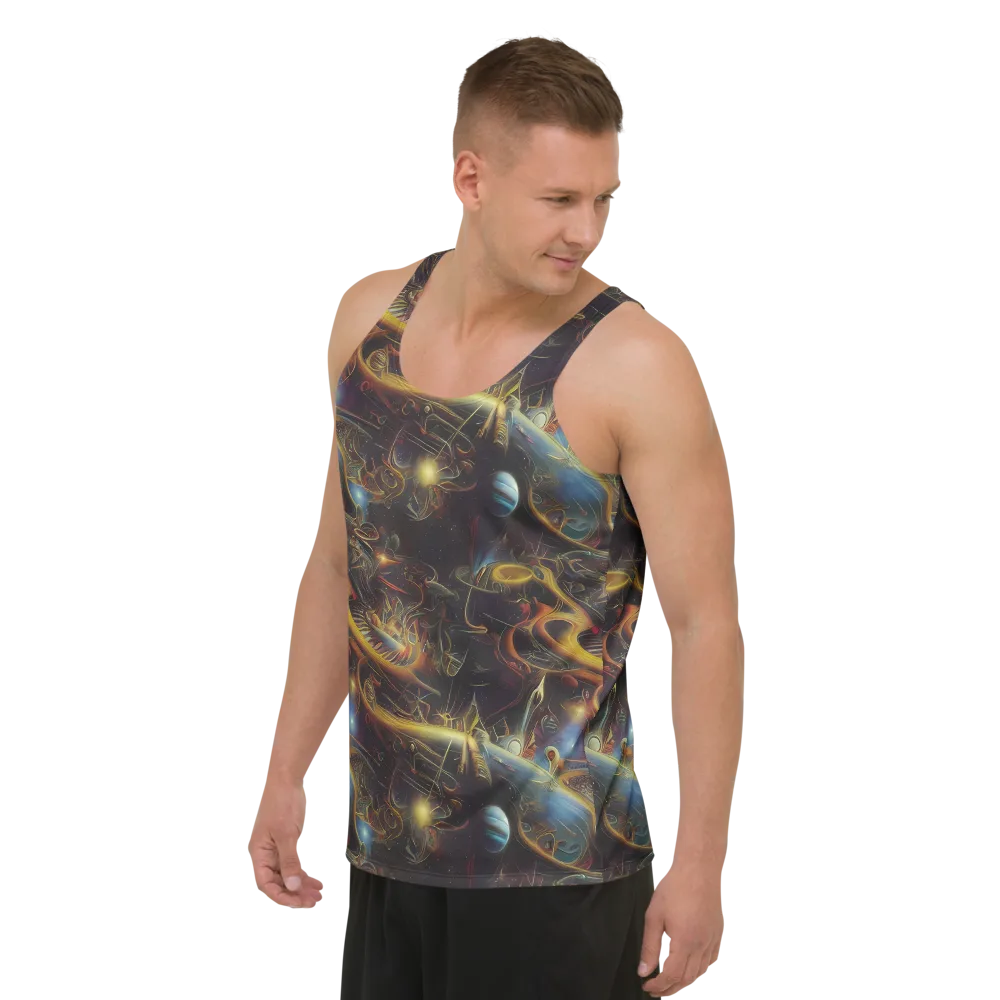 Galactic Swirl on Men's Tank Top — Left Front