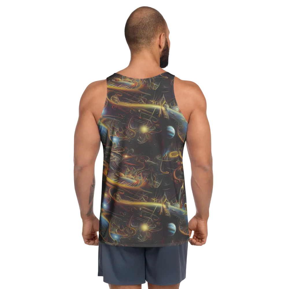 Galactic Swirl on Men's Tank Top — Back