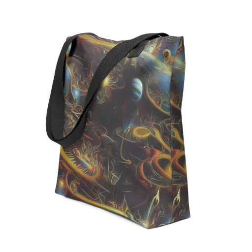 Galactic Swirl on a Tote Bag