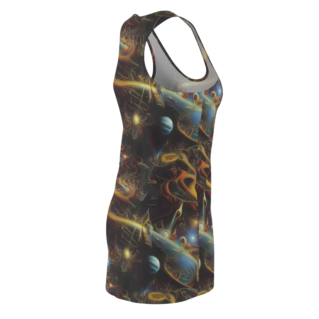 Galactic Swirl on Racerback Dress — Back Side