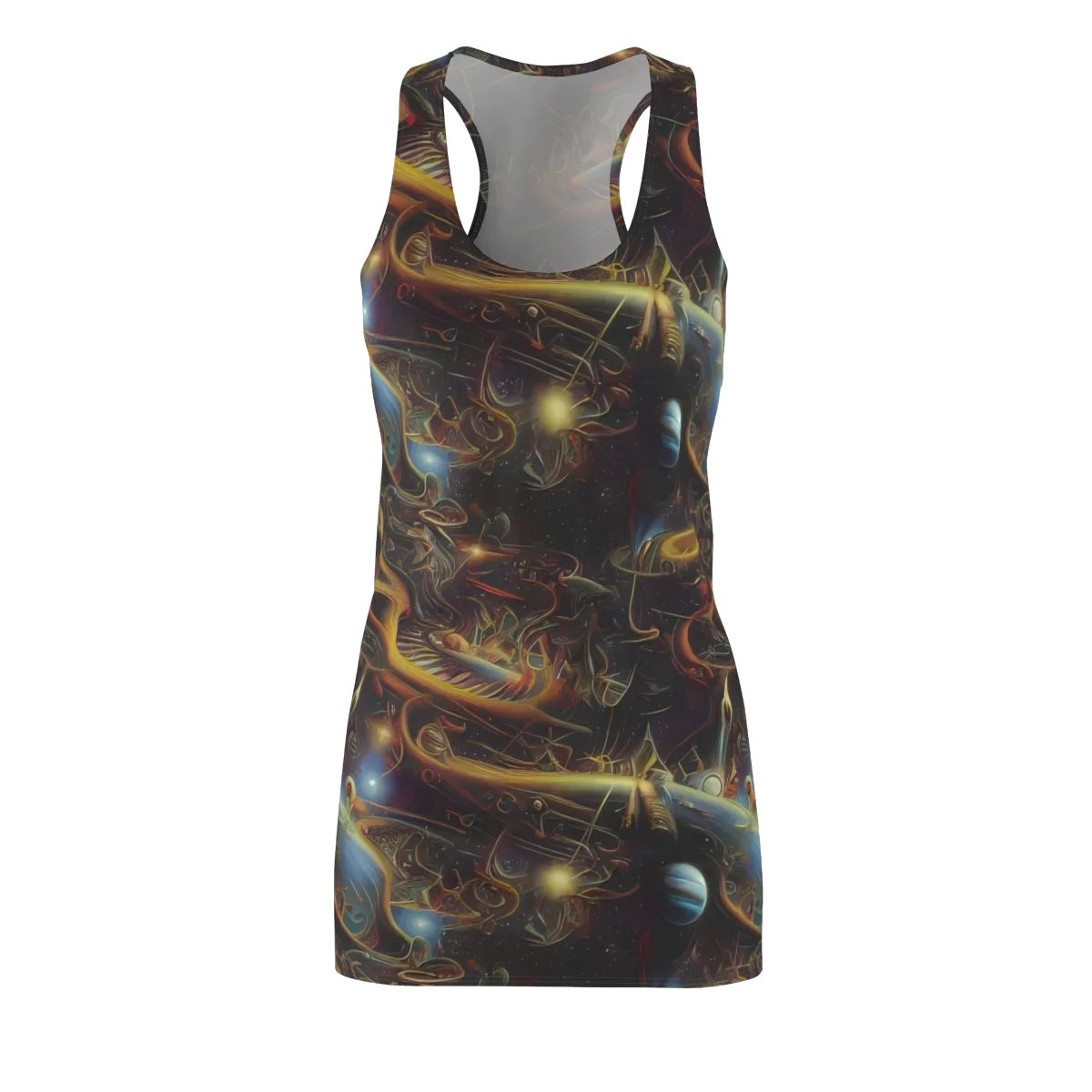 Galactic Swirl on Racerback Dress — Front