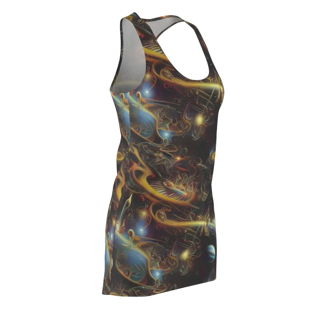 Galactic Swirl on Racerback Dress — Front Side