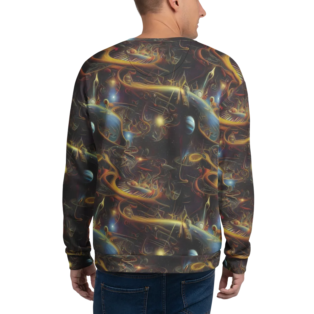 Galactic Swirl on Sweatshirt — Back