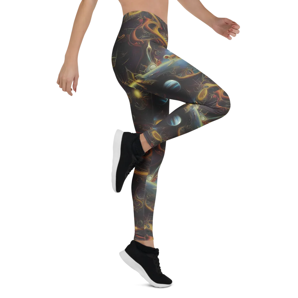 Galactic Swirl on Leggings — Right