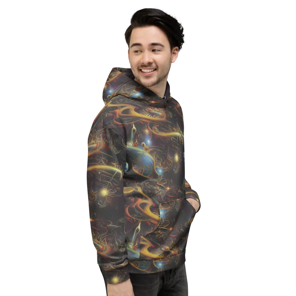 Galactic Swirl on Hoodie — Right