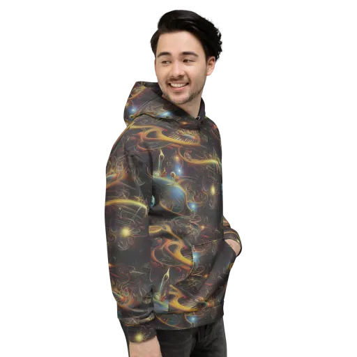 Galactic Swirl on a Hoodie