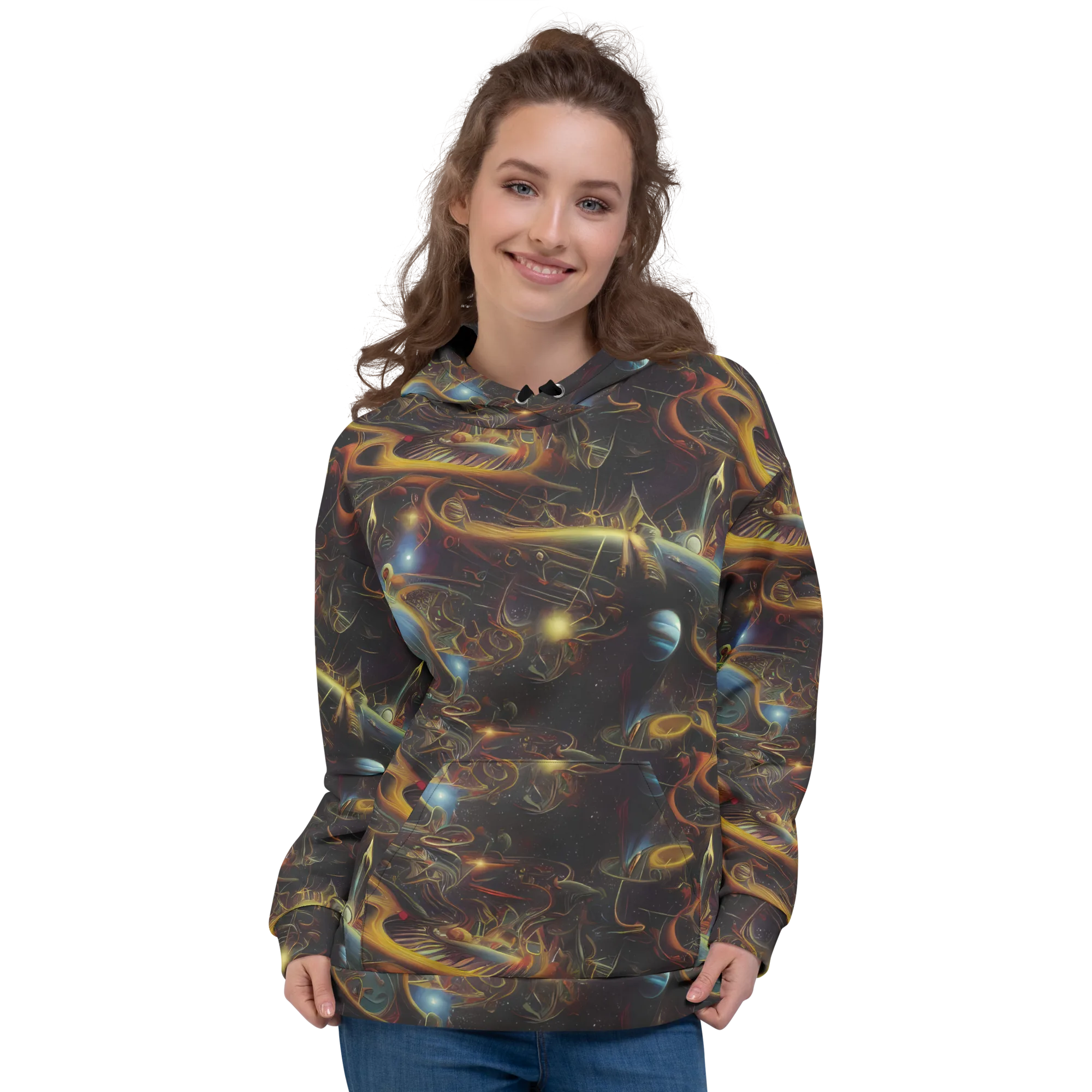 Galactic Swirl on Hoodie — Front