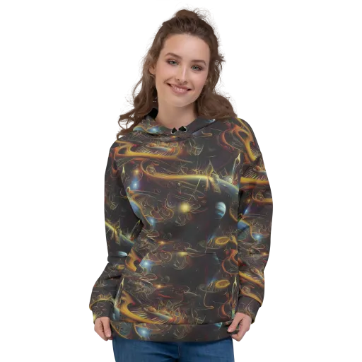 Galactic Swirl on a Hoodie