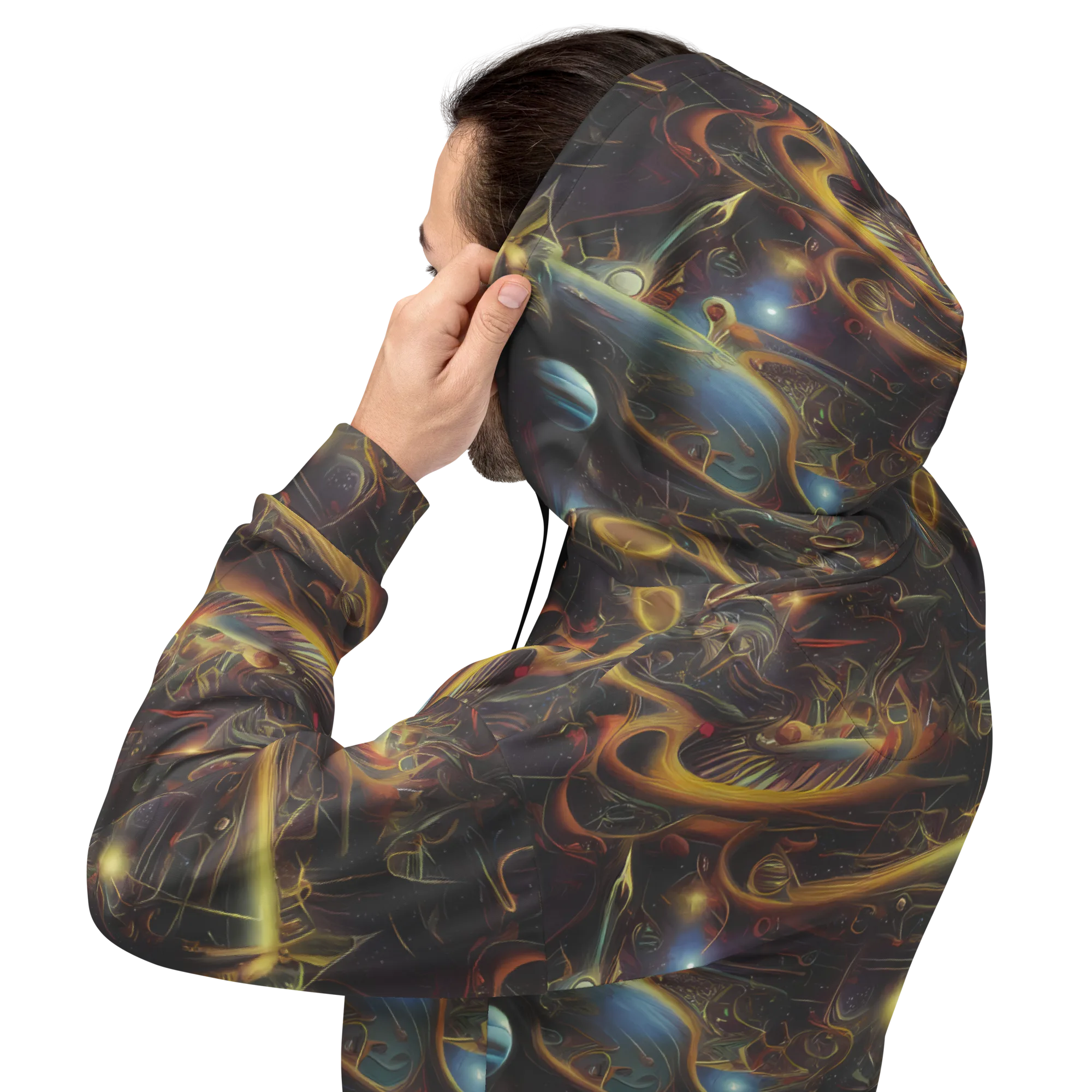 Galactic Swirl on Hoodie — Back