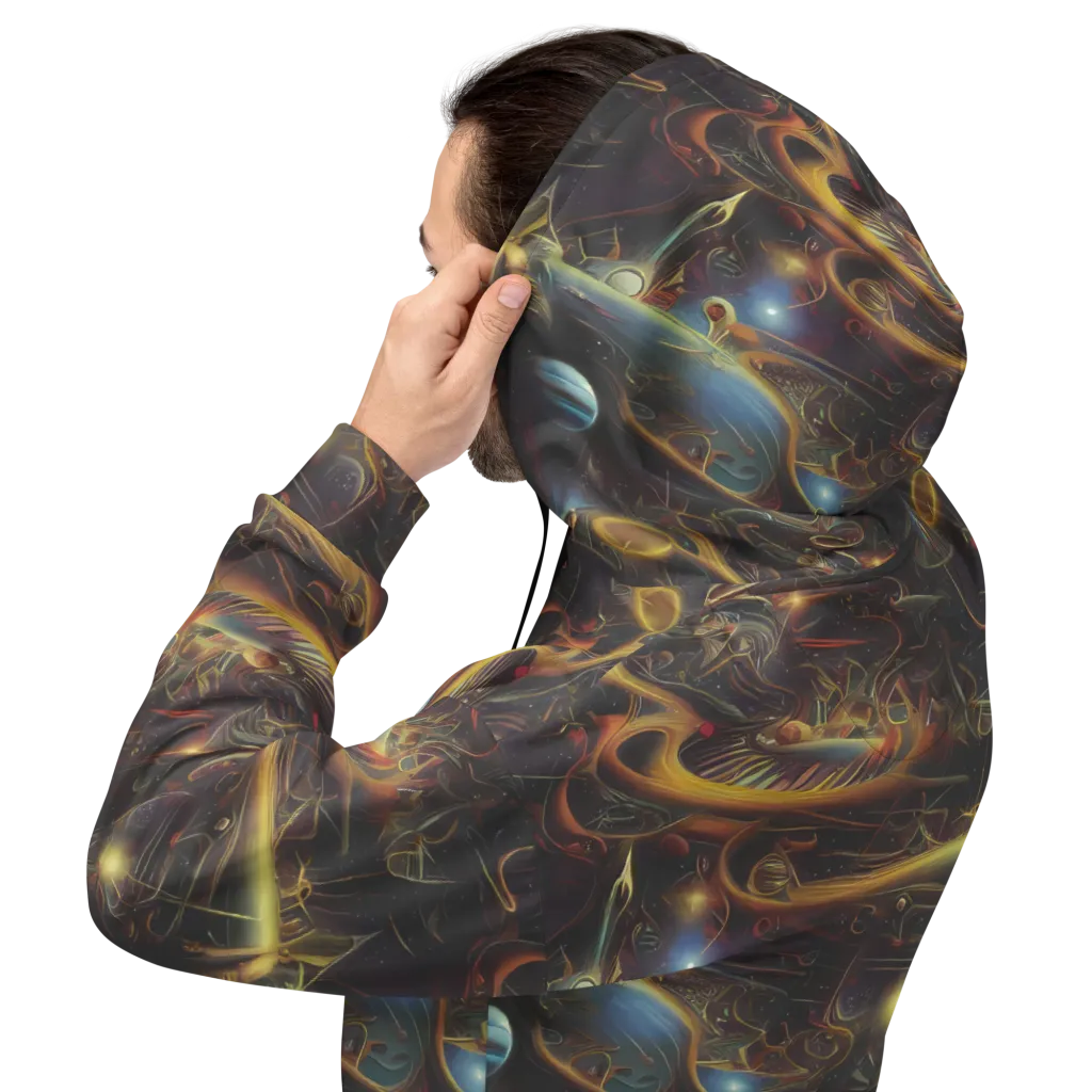 Galactic Swirl on Hoodie — Back