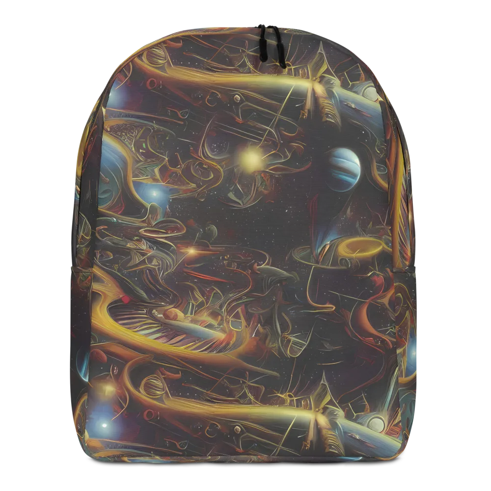 Galactic Swirl on Minimalist Backpack — Front
