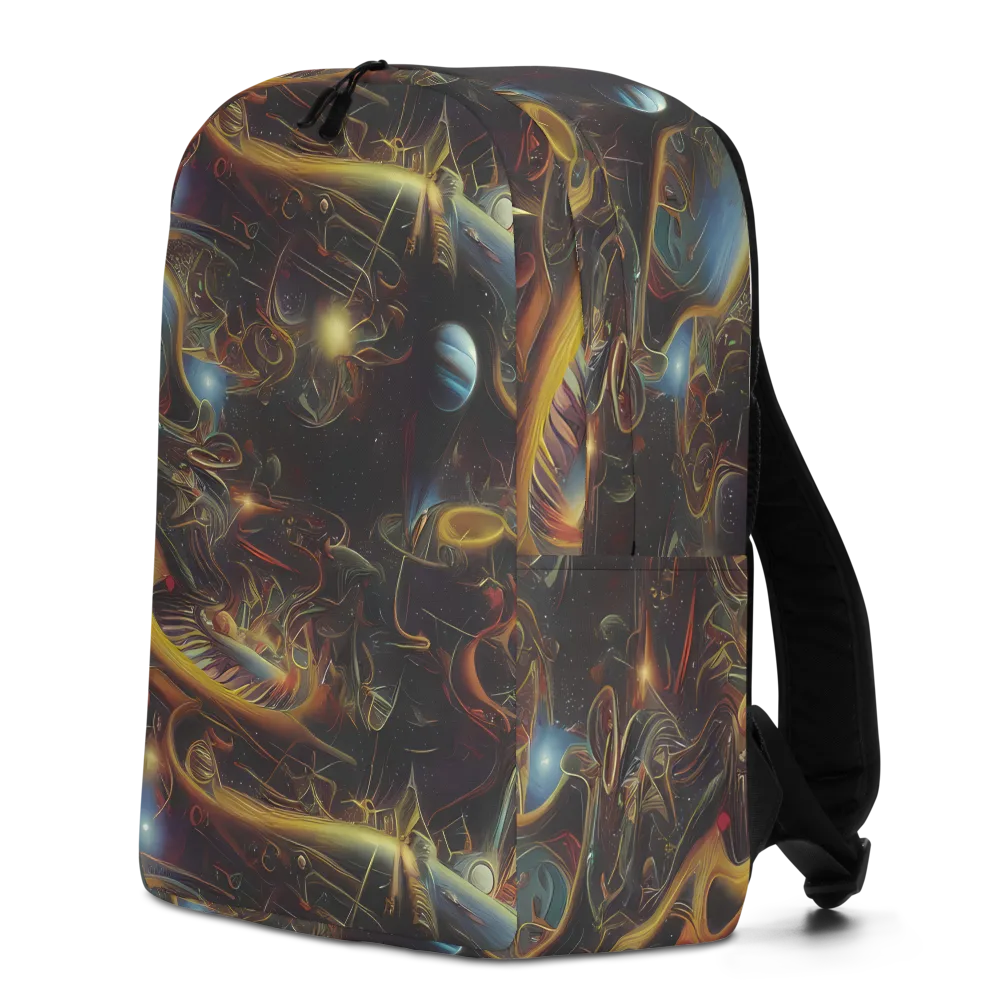 Galactic Swirl on Minimalist Backpack — Left