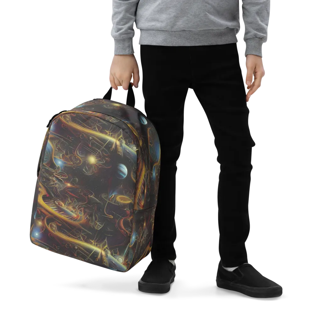 Galactic Swirl on Minimalist Backpack — Zoomed-in