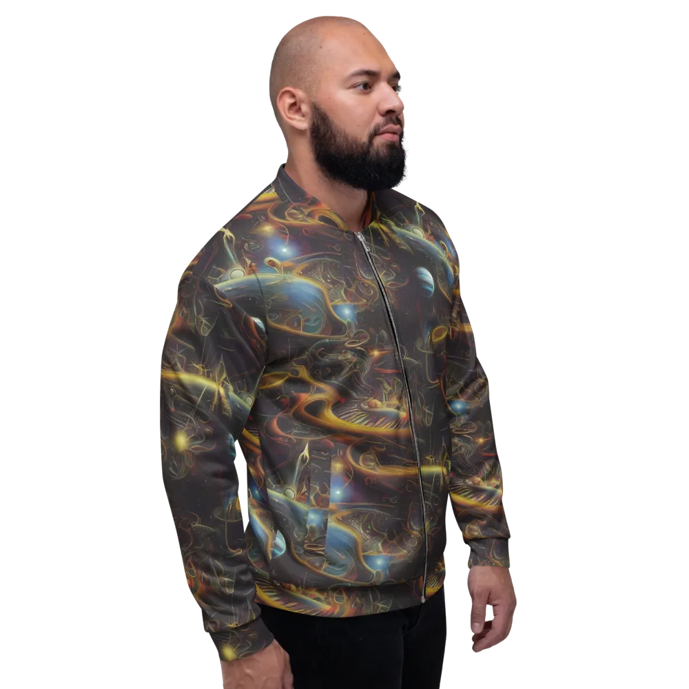 Galactic Swirl on Bomber Jacket — Right