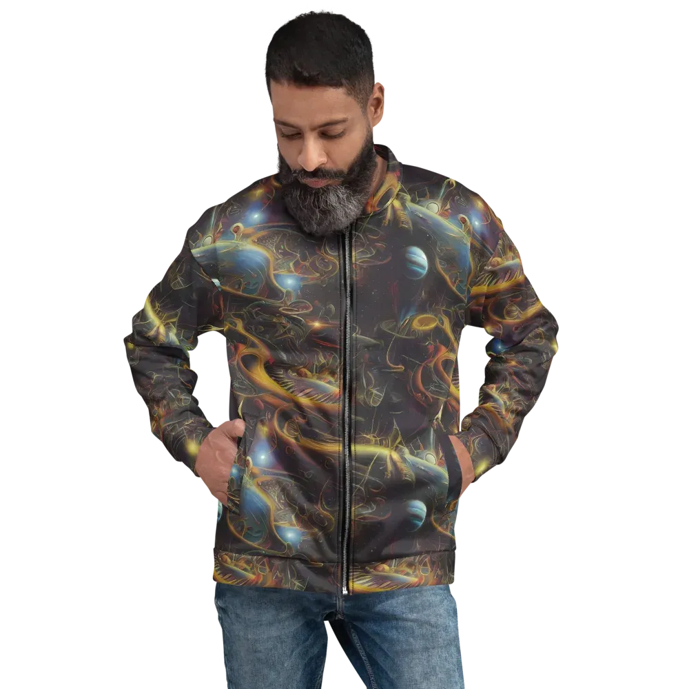 Galactic Swirl on Bomber Jacket — Front