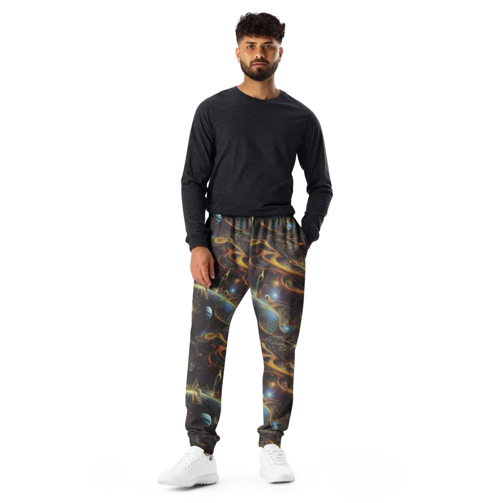 Galactic Swirl on Men's Joggers — Front