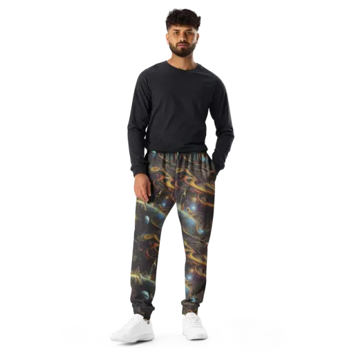Galactic Swirl on a Men's Joggers