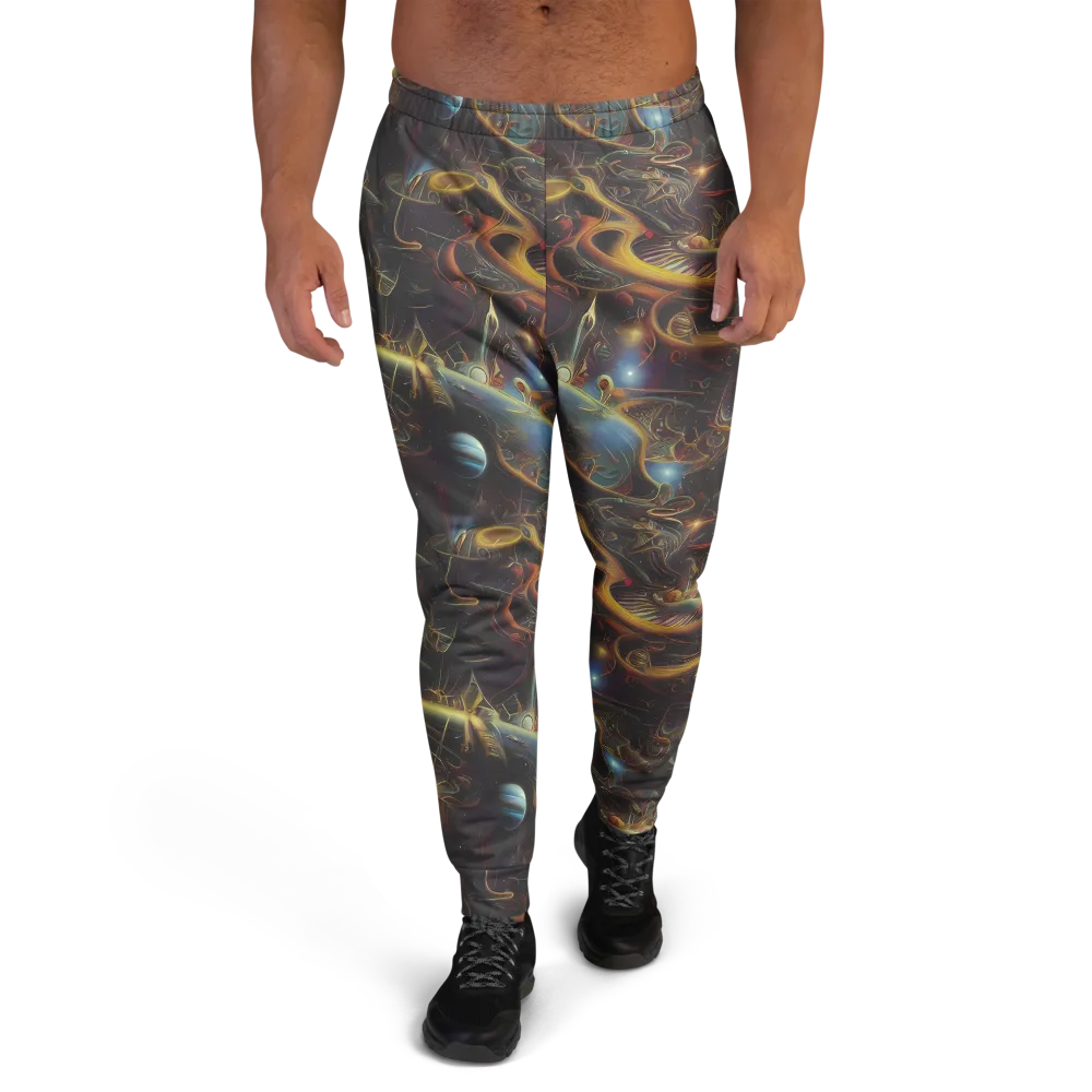 Galactic Swirl on Men's Joggers — Front