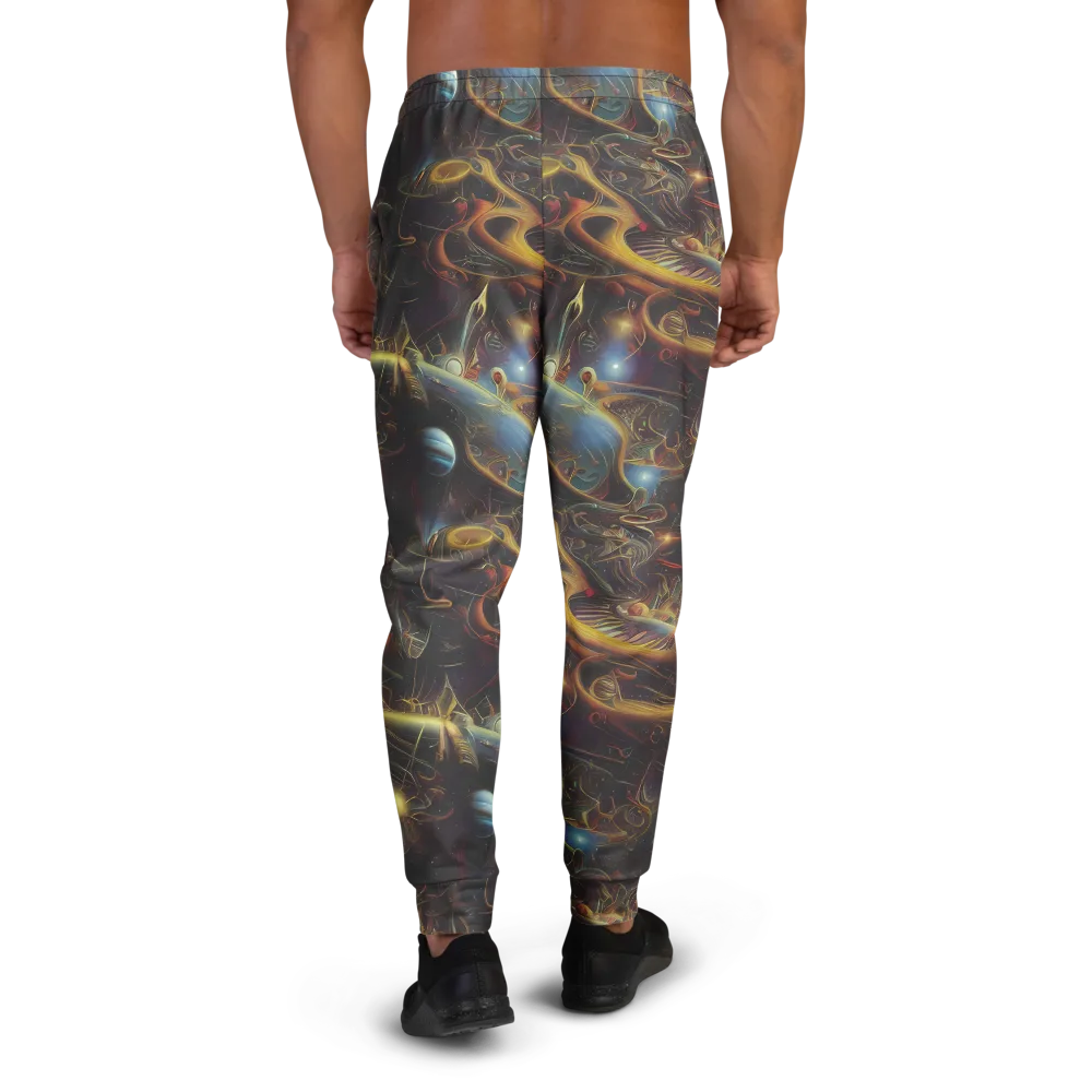 Galactic Swirl on Men's Joggers — Back