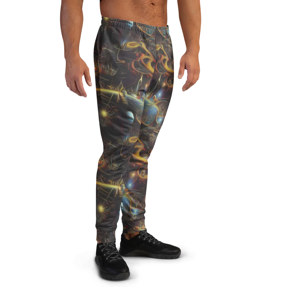 Galactic Swirl on Men's Joggers — Right