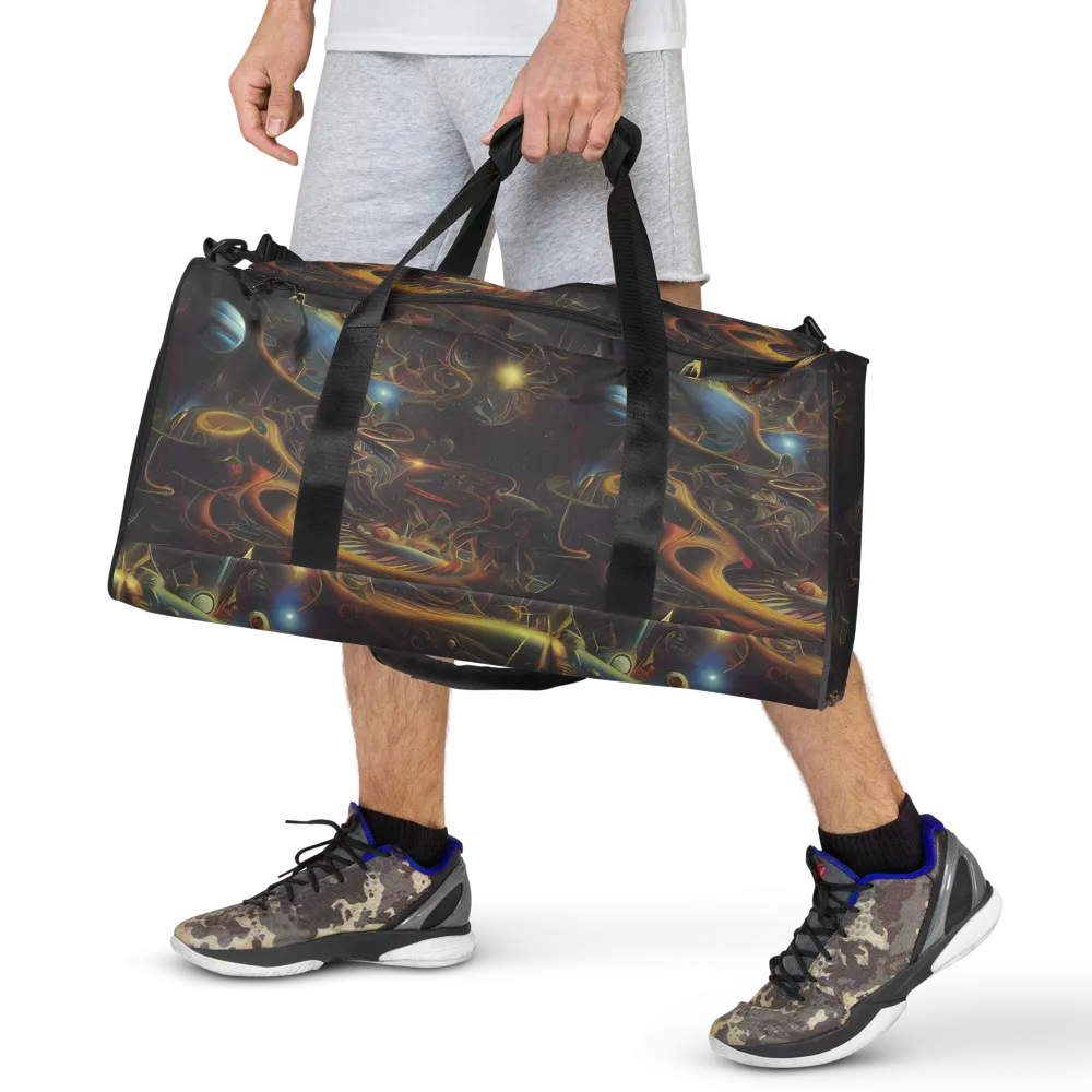 Galactic Swirl on Duffle Bag — Front