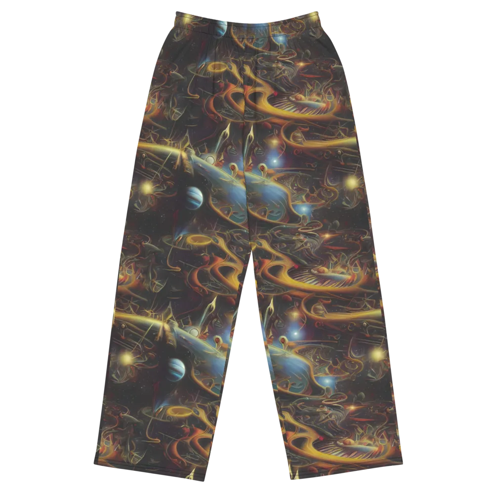 Galactic Swirl on Wide-Leg Pants — Front