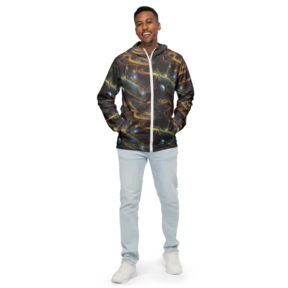 Galactic Swirl on Men's Windbreaker — Front
