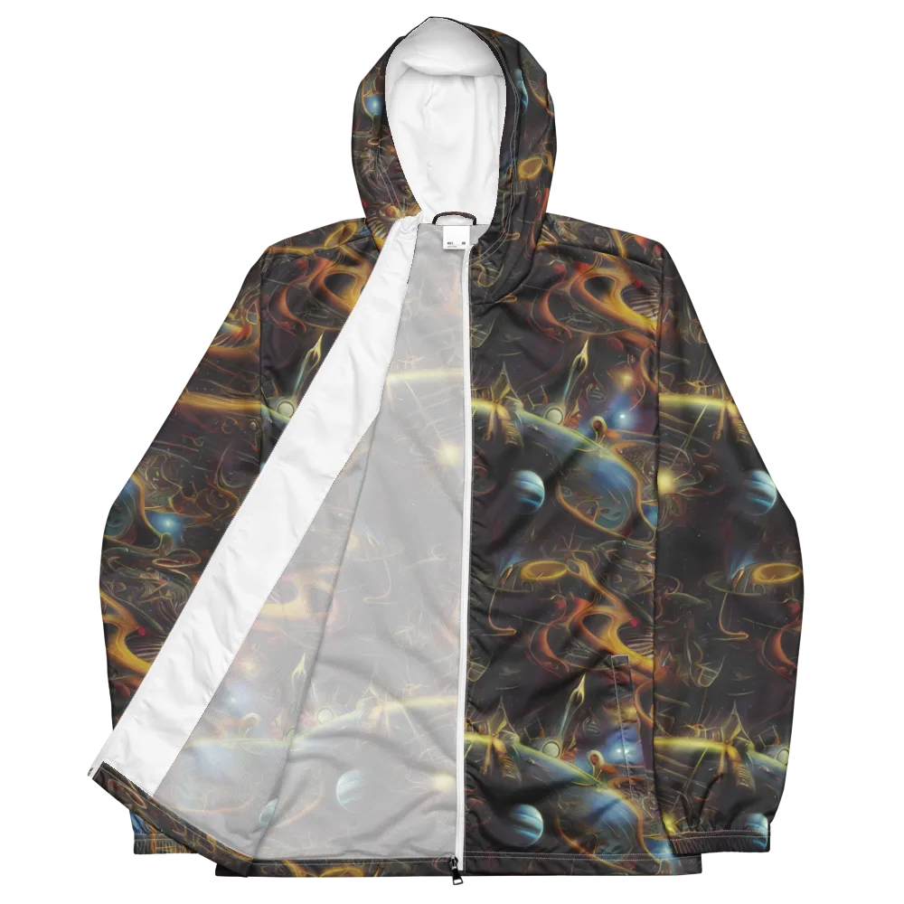 Galactic Swirl on Men's Windbreaker — Front