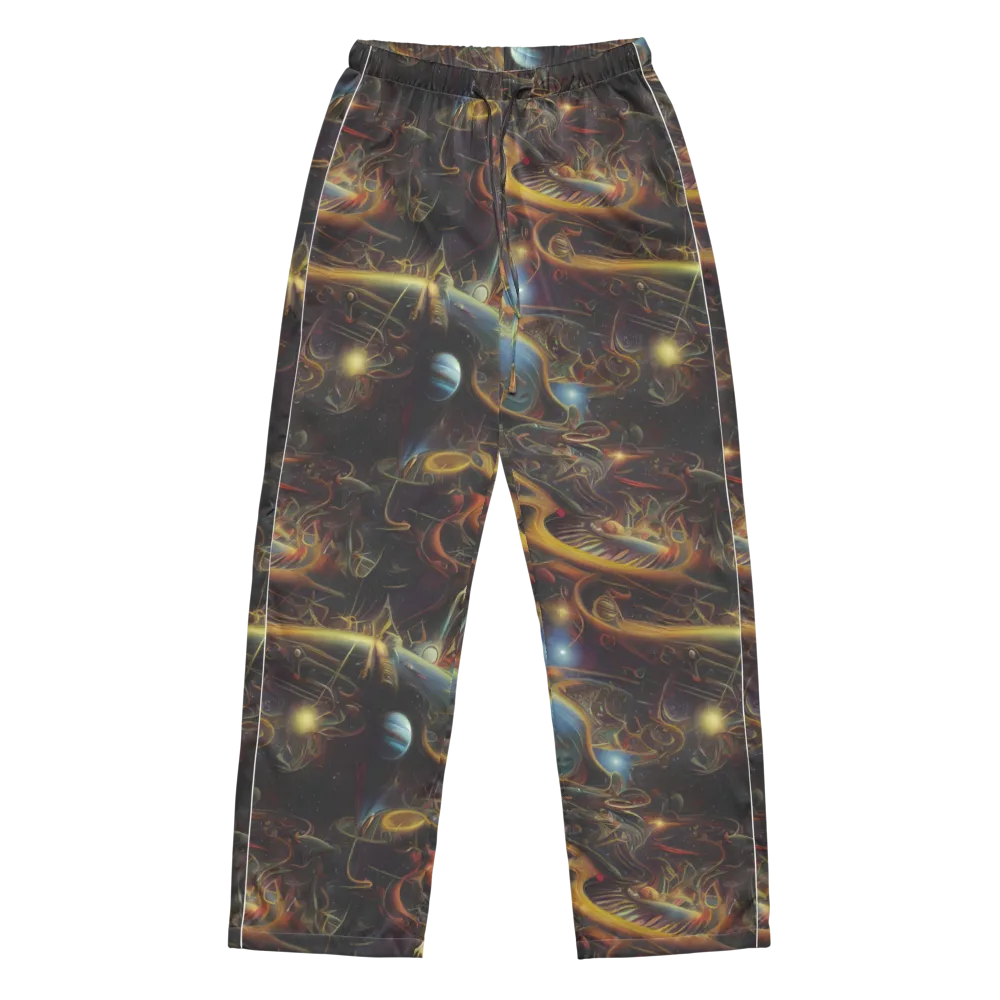 Galactic Swirl on Women's Pajama Pants — Front
