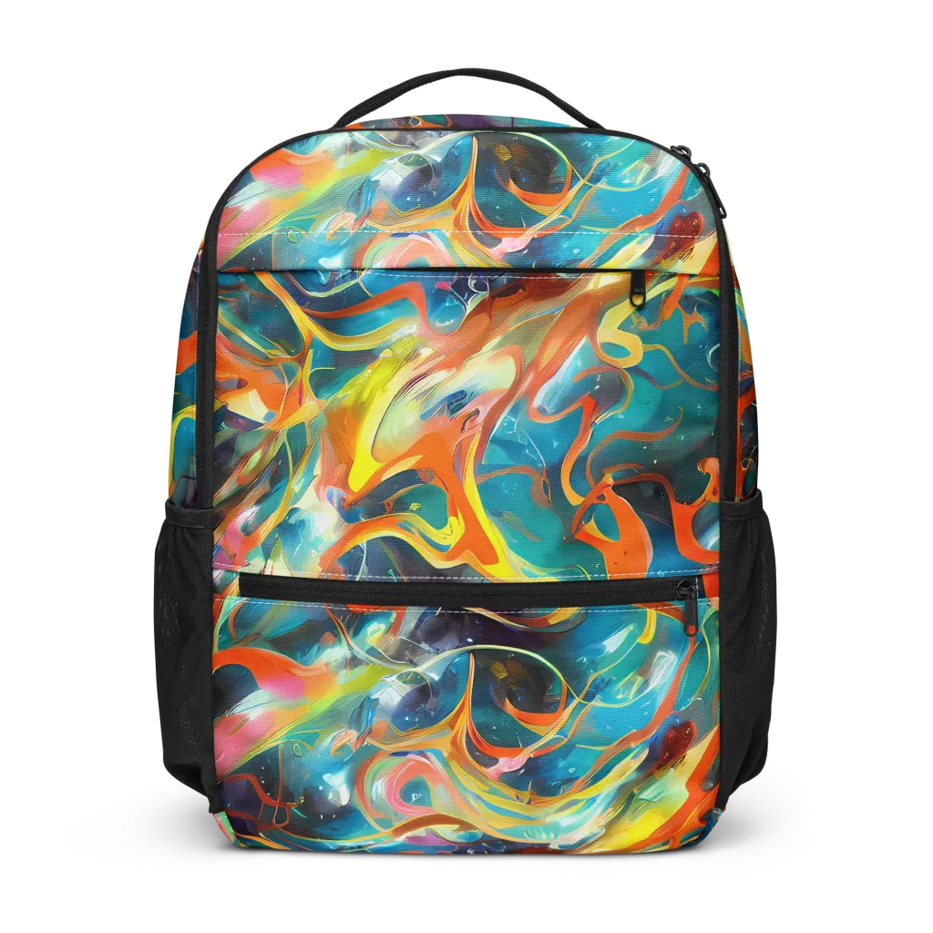 Cecily’s Swirl on Utility Backpack — Front