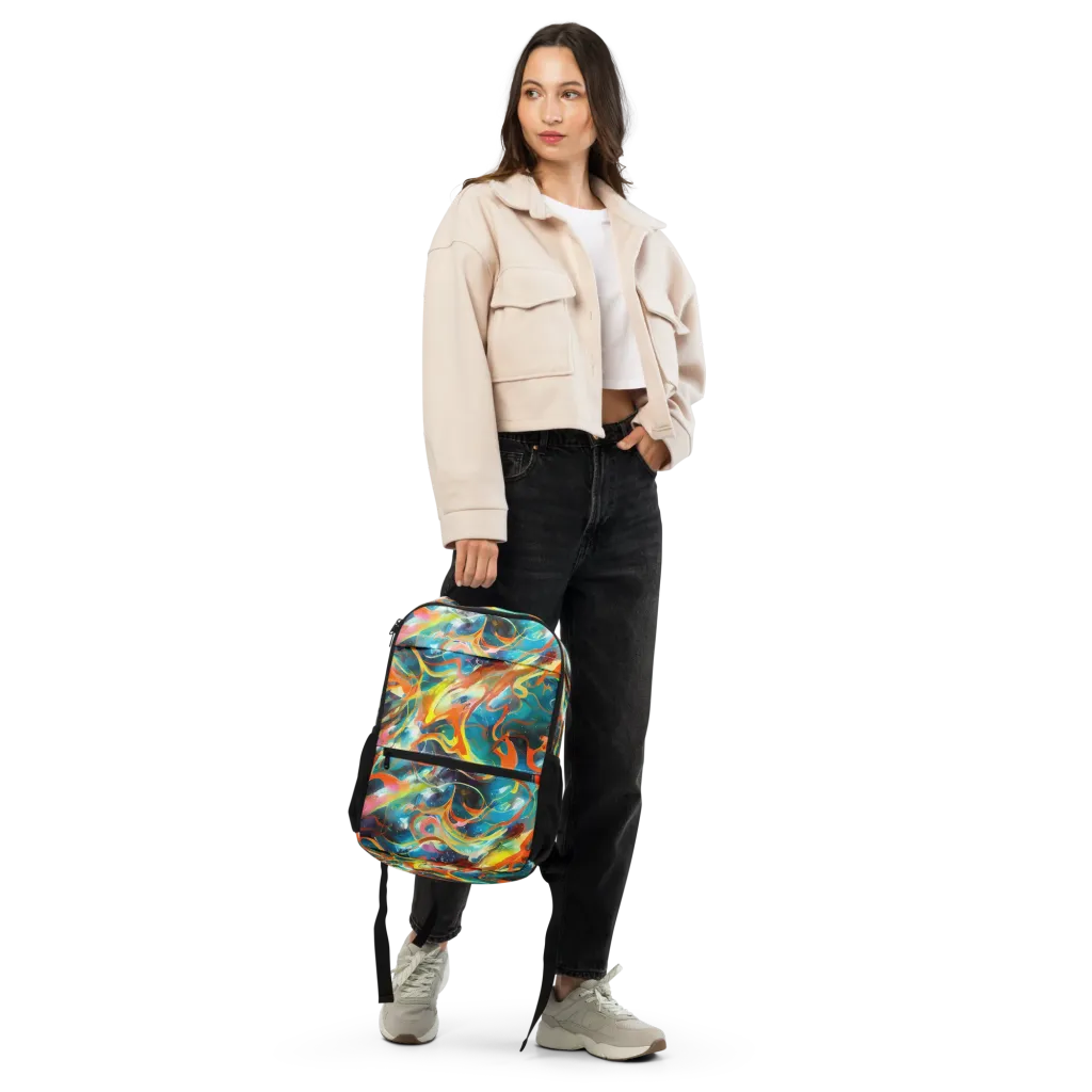 Cecily’s Swirl on Utility Backpack — Front