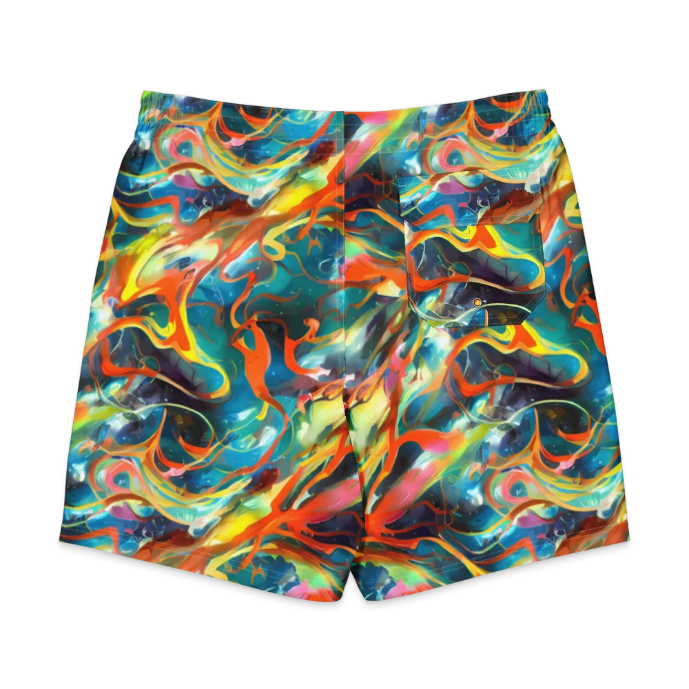 Cecily’s Swirl on Men's Board Shorts — Back