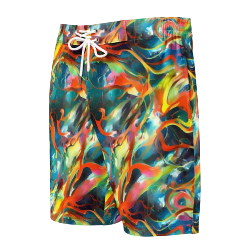 Cecily’s Swirl on a Men's Board Shorts