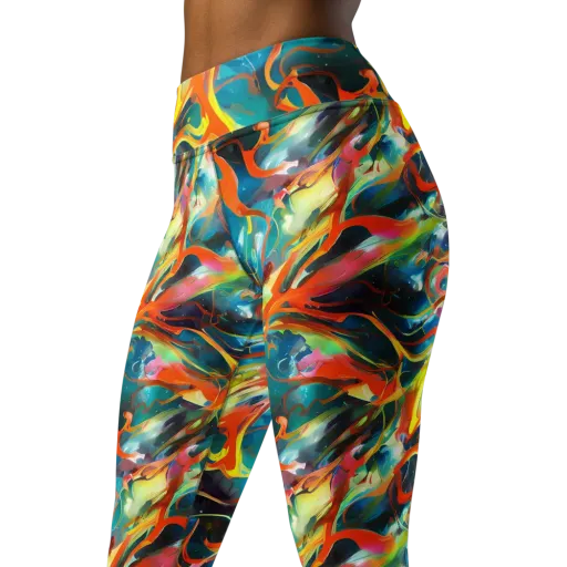 Cecily’s Swirl on a Yoga Leggings