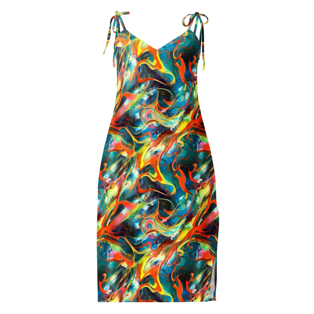 Cecily’s Swirl on Slip Dress — Front