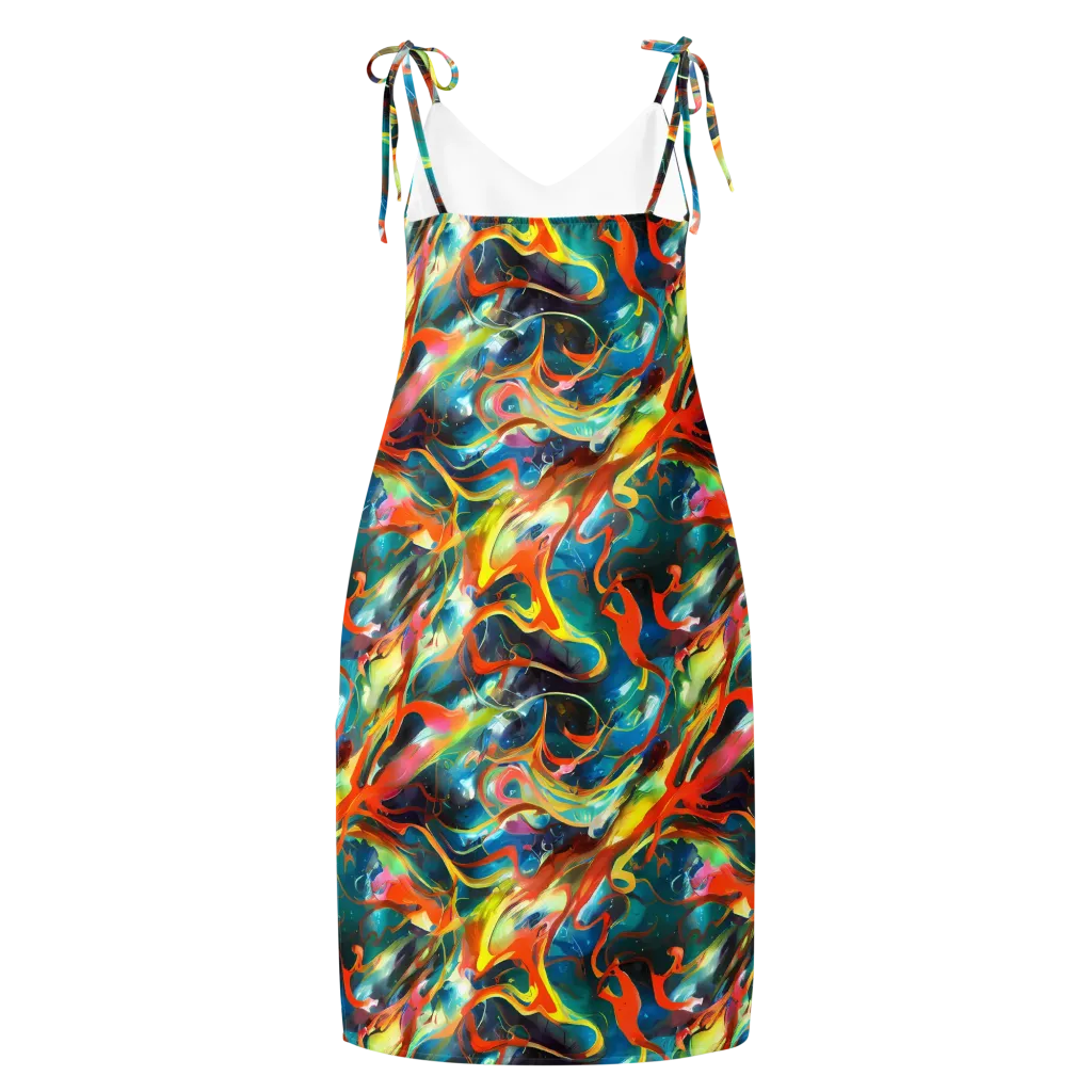 Cecily’s Swirl on Slip Dress — Back