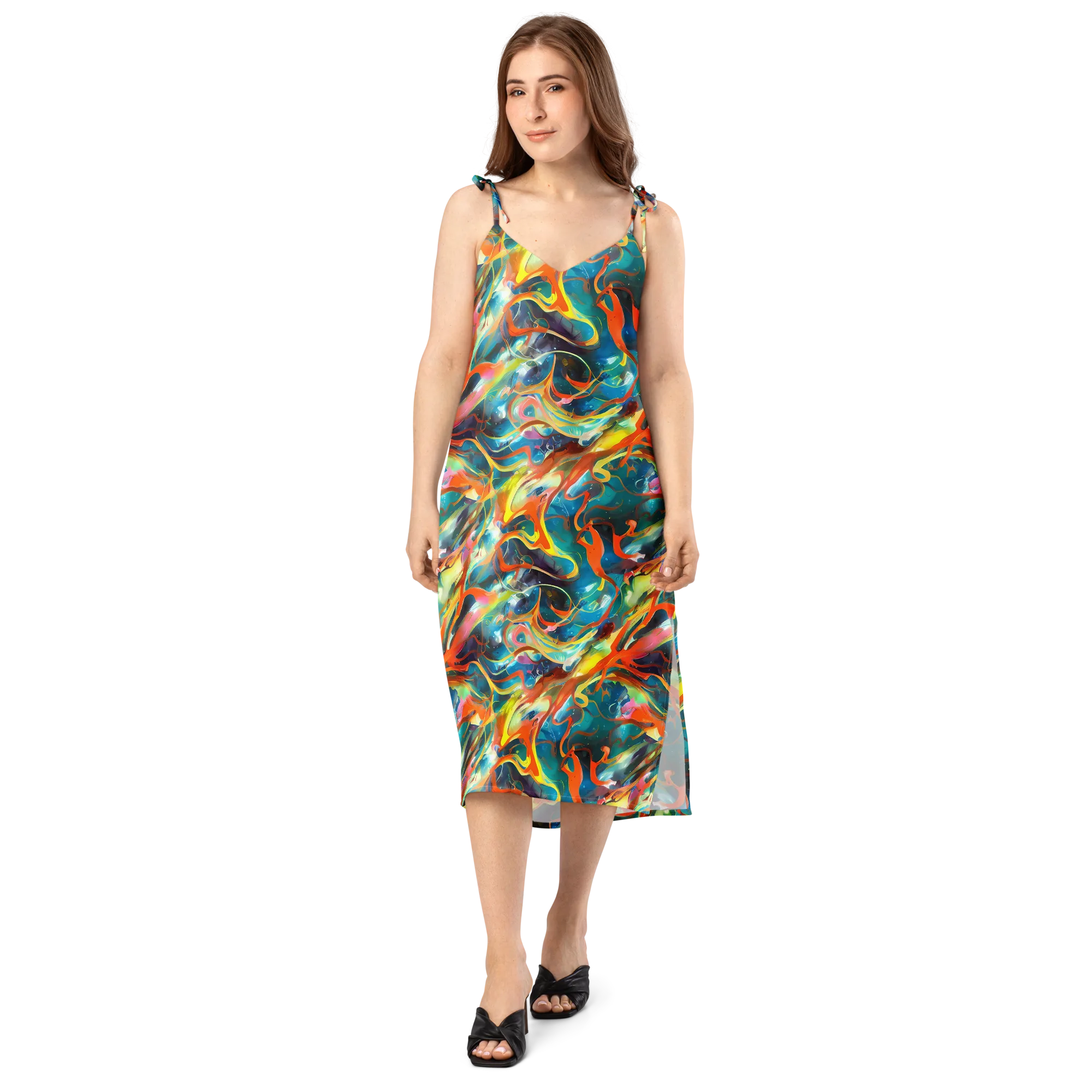 Cecily’s Swirl on Slip Dress — Front