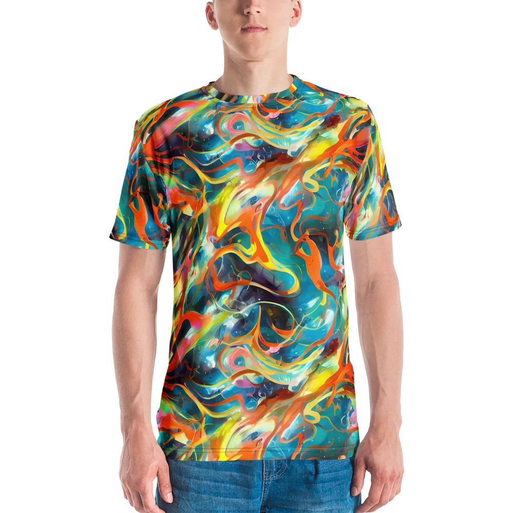 Cecily’s Swirl on Men's Crew Neck T-Shirt — Front